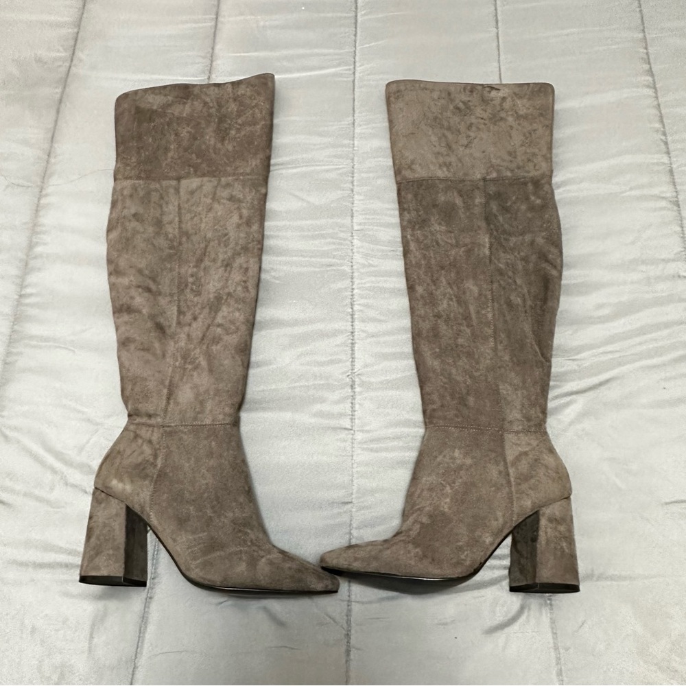 Charles by Charles David over the knee suede grey boots size 8.5